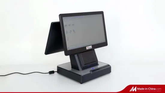 Terminal de pantalla táctil, máquina lectora de caja registradora Android, sistema POS con impresora térmica, escáner de código de barras de pesaje, cajón de efectivo
