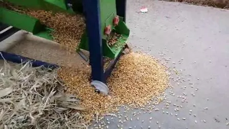 Máquina descascaradora de maíz para trilla de mijo, trilladora de maíz con motor diésel